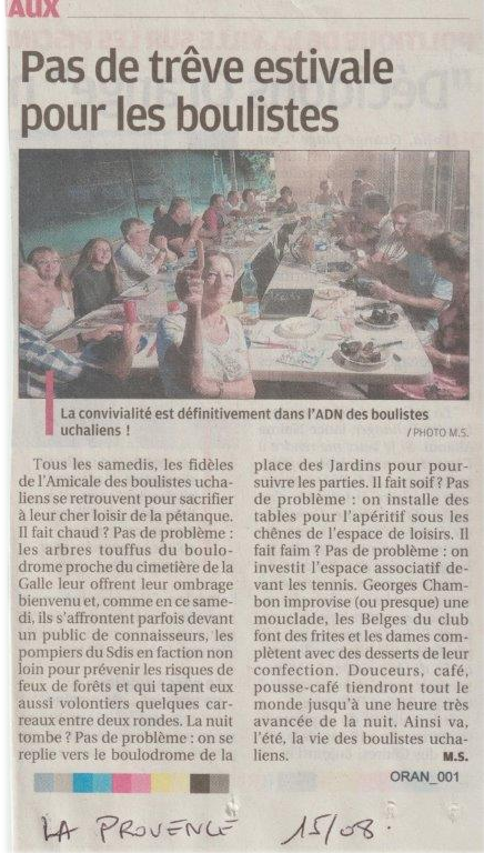 La provence du 2019 08 15